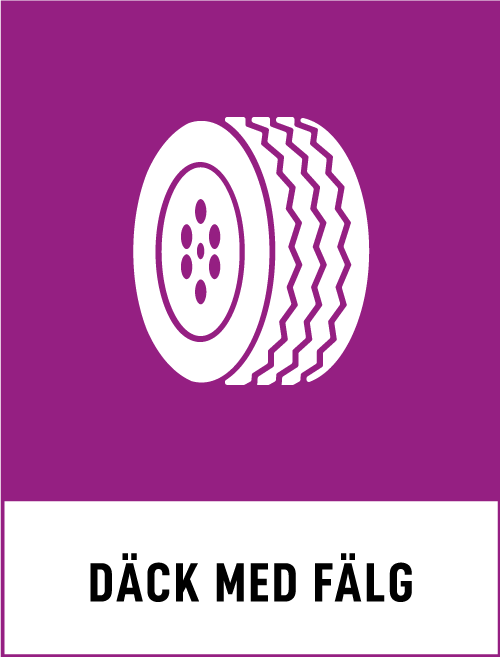 Däck med fälg 