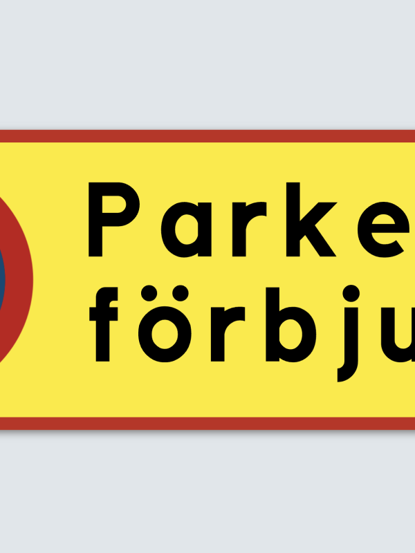 Parkering förbjuden
