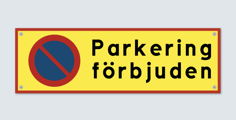 Parkering förbjuden